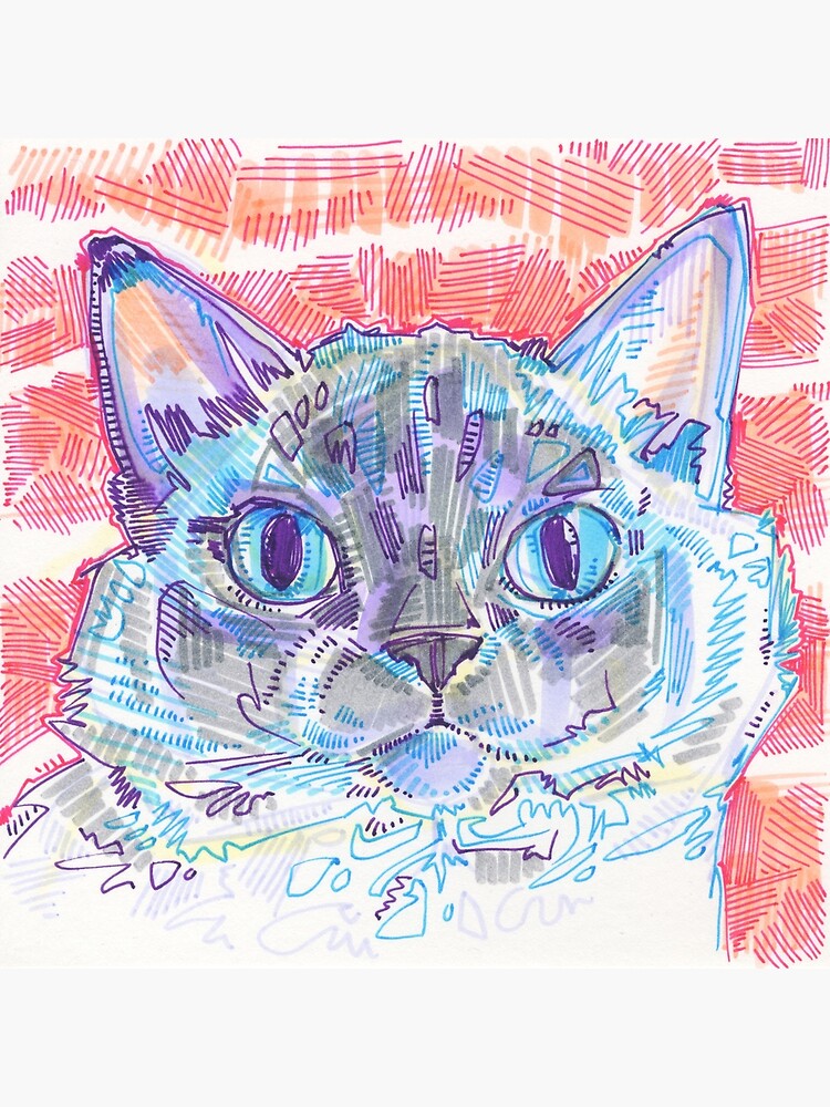 Ragdoll Cat Drawing - 2016 by gwennpaints