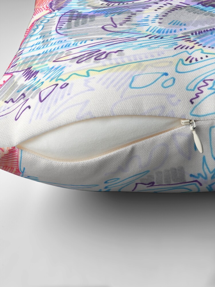 Thumbnail 2 of 4, Pillow, Ragdoll Cat with Big Blue Eyes designed and sold by gwennpaints.