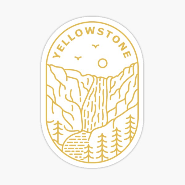 "Yellowstone Yellow Tattoo" Sticker for Sale by FunckyDesigns Redbubble