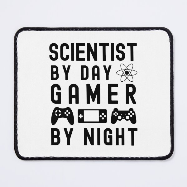 Item preview, Nerdy Scientist Gamer - Scientist By Day, Gamer By Night - Biology Gamer, Chemistry Gamer designed and sold by jadedscientist.