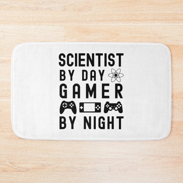 Item preview, Nerdy Scientist Gamer - Scientist By Day, Gamer By Night - Biology Gamer, Chemistry Gamer designed and sold by jadedscientist.