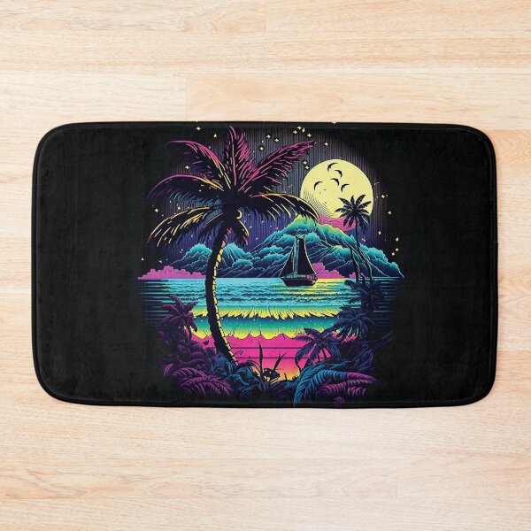 Item preview, Dark neon island ocean#3 designed and sold by FunArt4You.