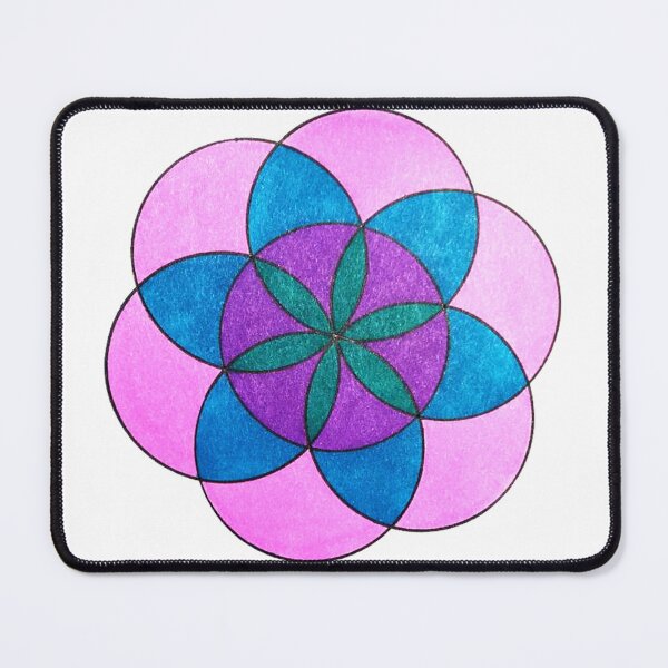 Item preview, Seed Of Life- Pink, Purple, Green & Teal designed and sold by ChaosEmporium.