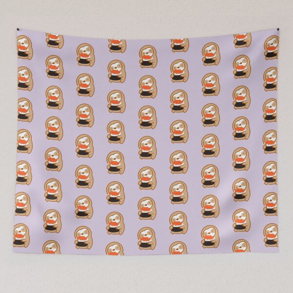 Item preview, Cute Salmon Roe Sushi Sloth designed and sold by theslothinme.