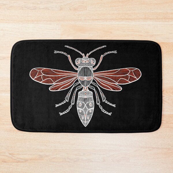 Item preview, White Wasp with red highlights designed and sold by DaveDanchuk.