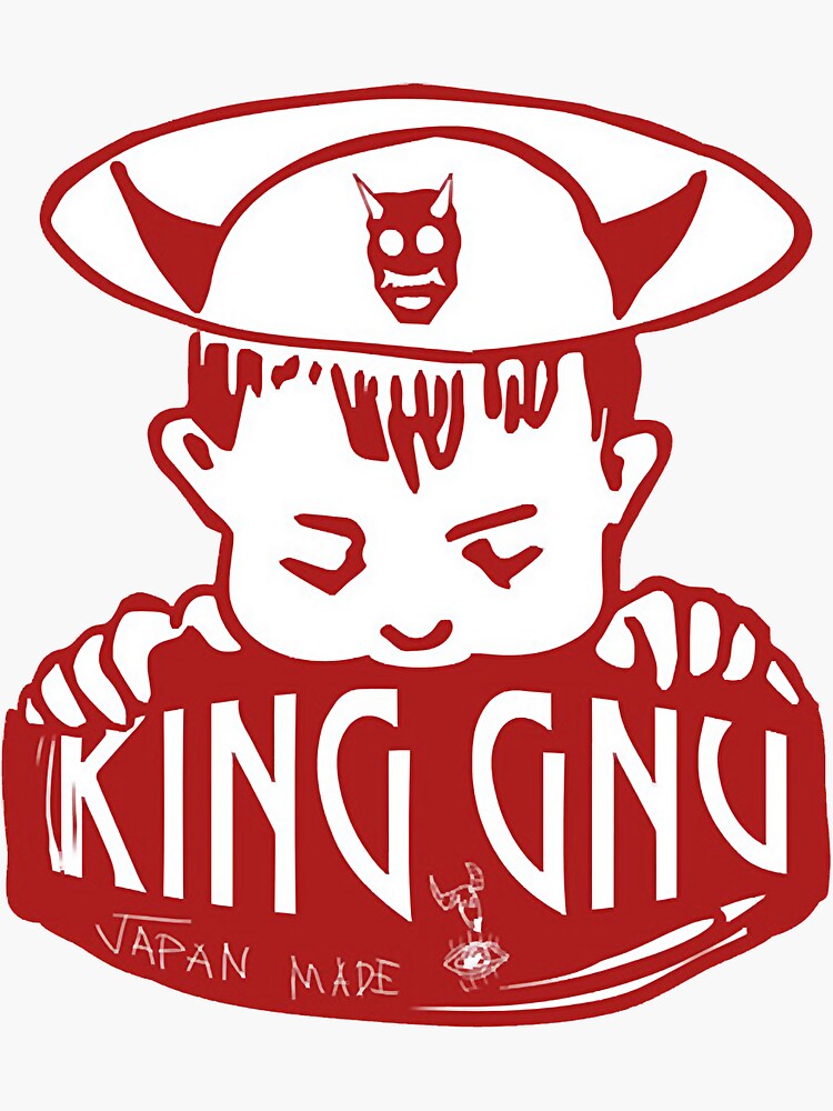 The Red King Nu Art Work | Sticker