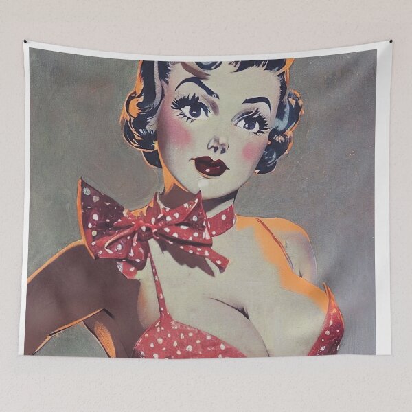 Item preview, Sweet Red Pinup Girl designed and sold by cutestpinups.