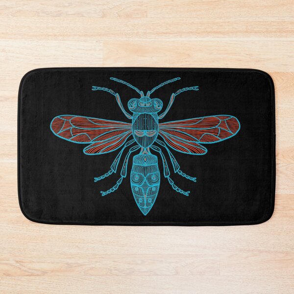 Item preview, Blue Wasp with red highlights designed and sold by DaveDanchuk.