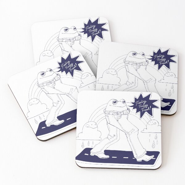Item preview, Froggy Fresh Cowboy Frog Sticker designed and sold by WormLasagna.