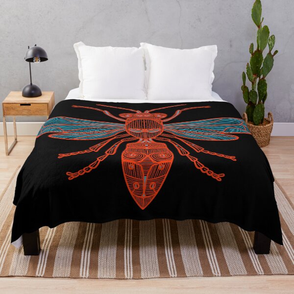 Item preview, Red Wasp with blue highlights designed and sold by DaveDanchuk.