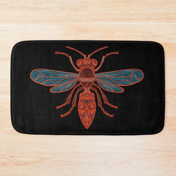 Item preview, Red Wasp with blue highlights designed and sold by DaveDanchuk.