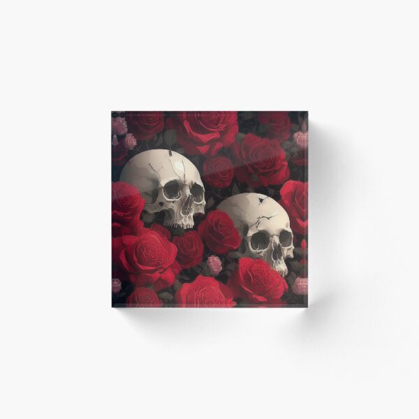 Item preview, Skulls and Roses designed and sold by Ghosty-Patterns.