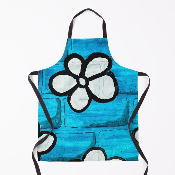 Item preview, White Flowers on a Brick Wall designed and sold by Marian Hayes.