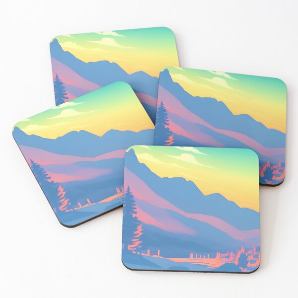 Item preview, Enhance Your Home with Our Beautiful Collection of Minimalist Matte Painting of Beautiful Mountain Landscape in the Bavarian Alps Prints designed and sold by supeart.