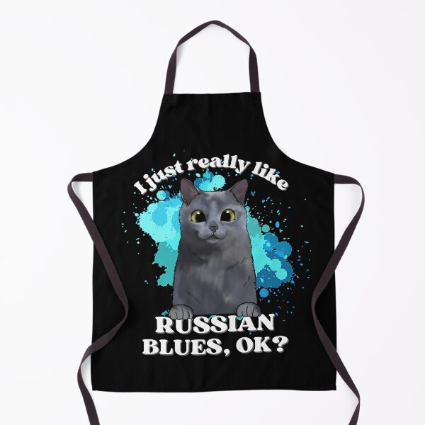 Item preview, I just really like Russian Blue cats OK? designed and sold by JoeyGraceCatCo.