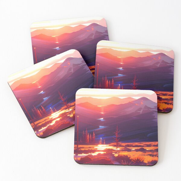 Item preview, Add a Touch of Beauty and Tranquility to Your Space with Our Wide Range of Gorgeous Minimalist Landscape Mountain Valley Prints designed and sold by supeart.