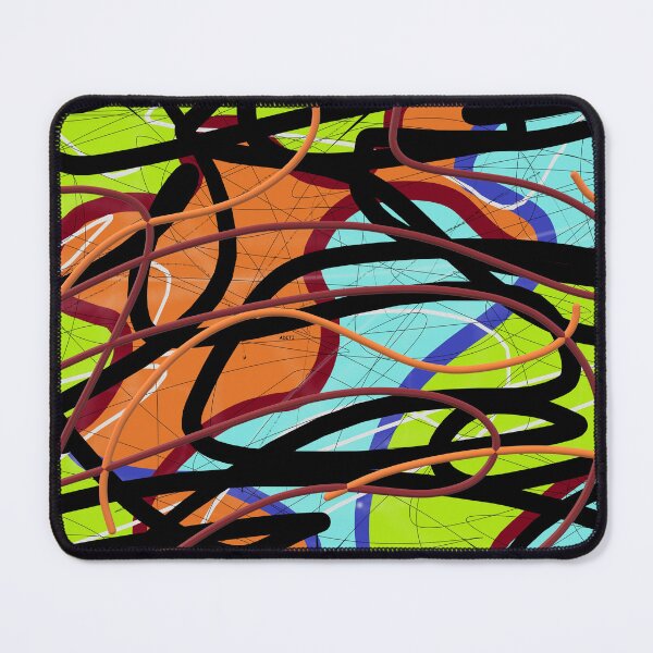 Item preview, Tangled - cool modern colorful intuitive abstract art designed and sold by AdzSpirit.