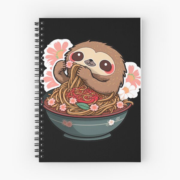 Item preview, Cute Sloth Submerged In Ramen, Adorable Sloth Design, Ramen Lovers, Anniversary Gift designed and sold by MorphicPrints.