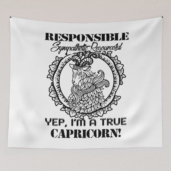 Item preview, Responsible Sympathetic Resourceful True Capricorn designed and sold by UnknownArtistt.