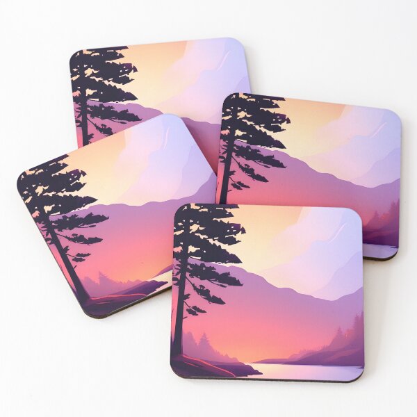 Item preview, Bring the Beauty of Trees and Mountains into Your Home with Our Stunning Minimalist Art Prints designed and sold by supeart.