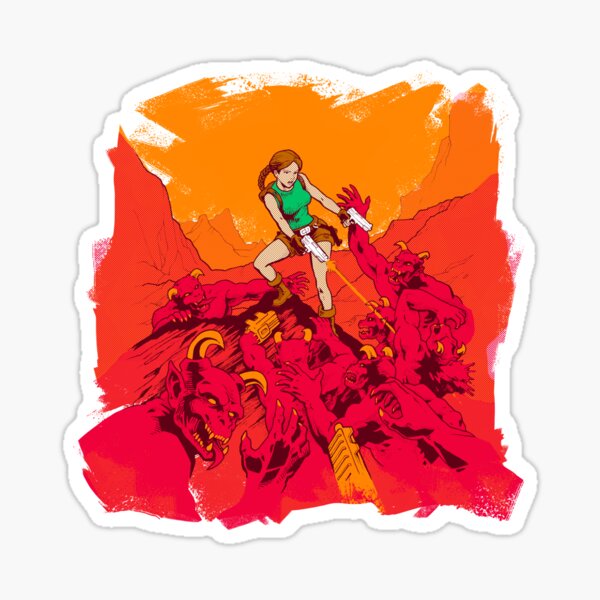 Doom Raider Sticker
