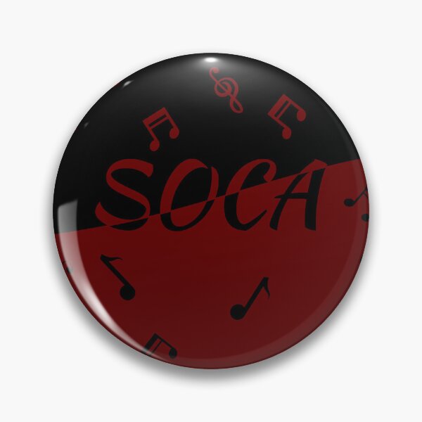 Item preview, Música Soca con notas musicales en patrón negro y rojo - Modo Soca designed and sold by Soca-Mode.