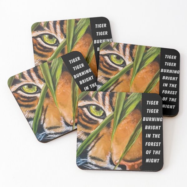 Item preview, Tiger tiger burning bright in the forest of the night | Animal design  designed and sold by Arteartz.