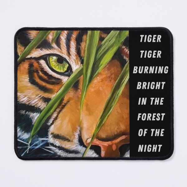 Item preview, Tiger tiger burning bright in the forest of the night | Animal design designed and sold by Arteartz.