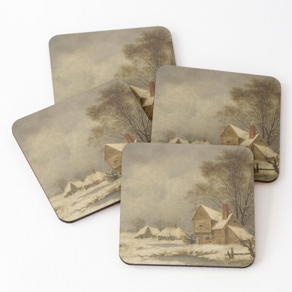 Item preview, Winter scenery -  Gandish Cottage, Suffolk by John Constable designed and sold by AR-shop.