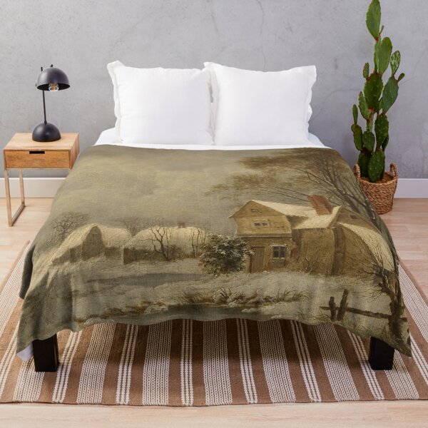 Item preview, Winter scenery - Gandish Cottage, Suffolk by John Constable designed and sold by AR-shop.