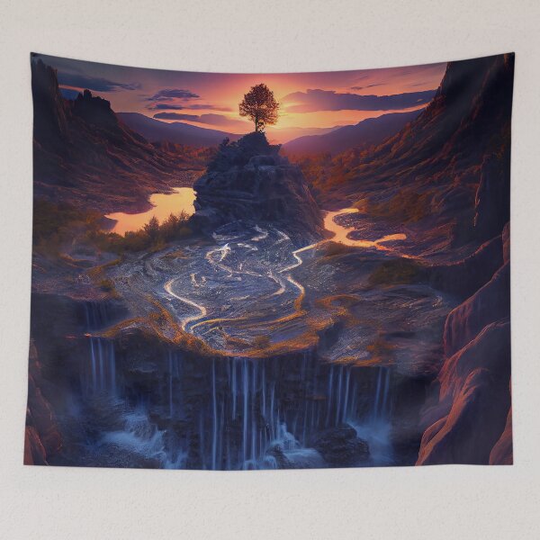 Item preview, Valley at Dusk designed and sold by OccultDreams.