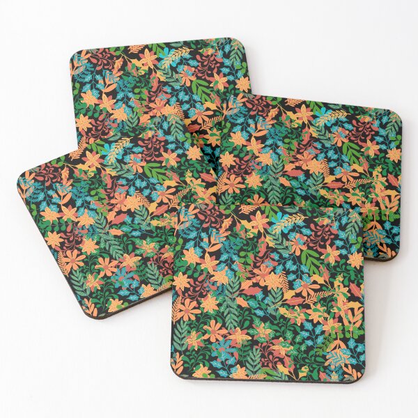 Item preview, Colorful leaves and flower patterns. designed and sold by NUSUSDREAM.