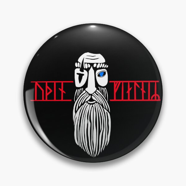 Item preview, Odin / Wodan with runes  designed and sold by ravenscallbe.