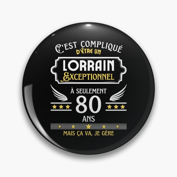 Item preview, Lorrain Man 80th Birthday gift designed and sold by RomualdGR.