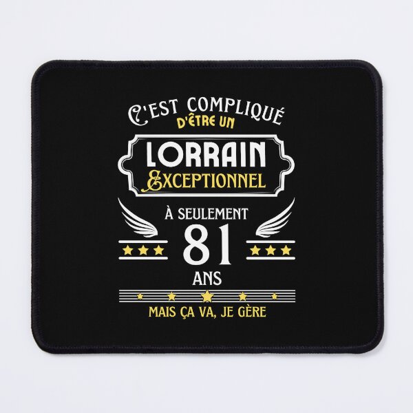 Item preview, Lorrain Man 81st Birthday gift designed and sold by RomualdGR.