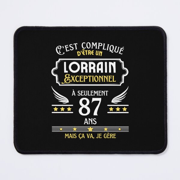Item preview, Lorrain Man 87th Birthday gift designed and sold by RomualdGR.