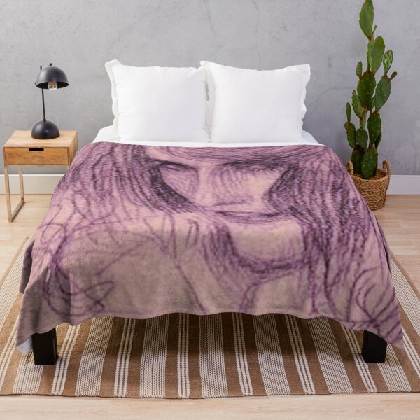 Item preview, Blush Pink Veda Edit of Gustav Klimt Sketch Lasciviousness Beethoven Frieze Drawing Woman's Face Femme Fatale designed and sold by kattakitty.