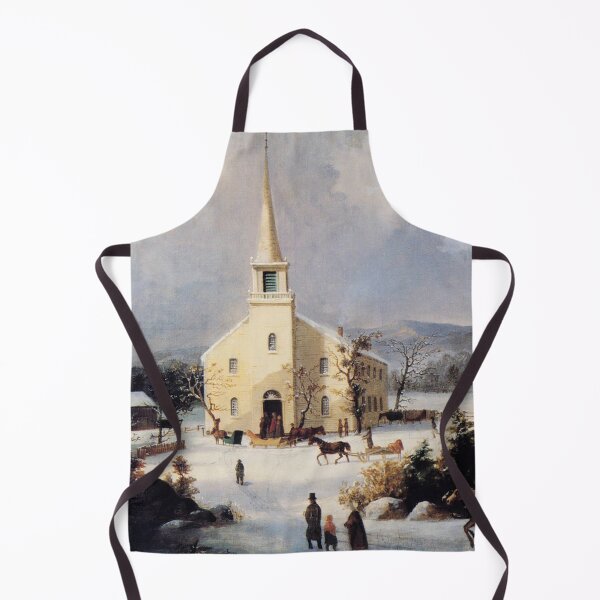 Item preview, Winter scenery - Going to Church by George Henry Durrie designed and sold by AR-shop.