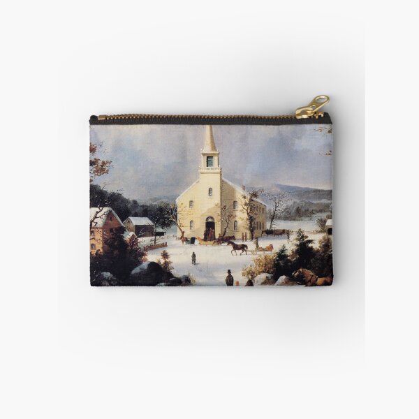 Item preview, Winter scenery -  Going to Church by George Henry Durrie designed and sold by AR-shop.