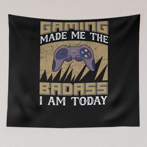 Item preview, Gaming made me the badass-gift idea for gamers designed and sold by BRtisticDesigns.
