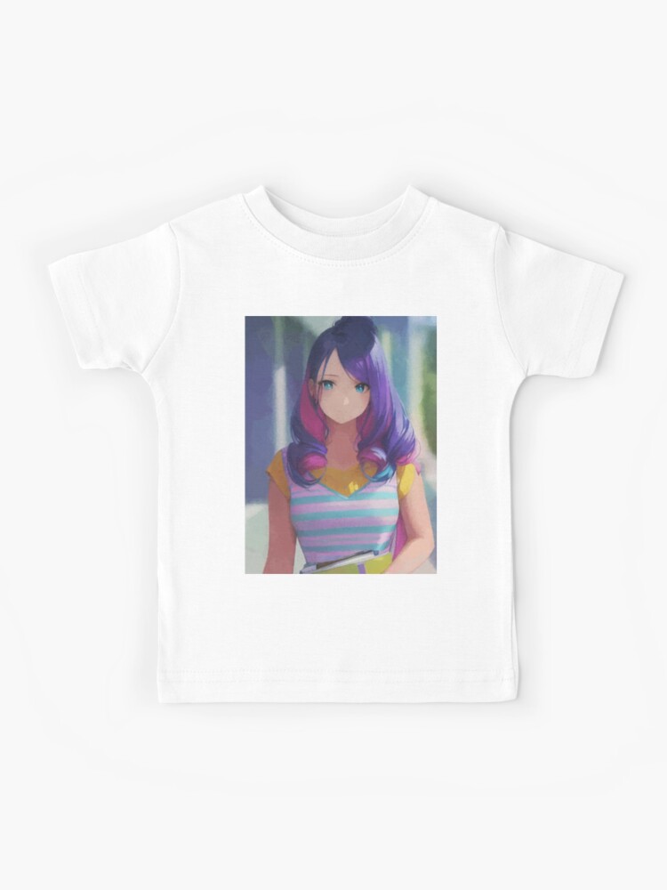 Cute anime girl profile Kids T-Shirt for Sale by emai-art