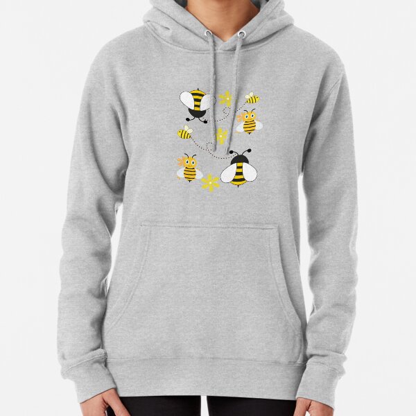 Happy Cow Bee Honey Hive Men's Hooded Sweatshirt Long Sleeve Hoodie Pocket  Jacket Graphic Pullover at  Men’s Clothing store