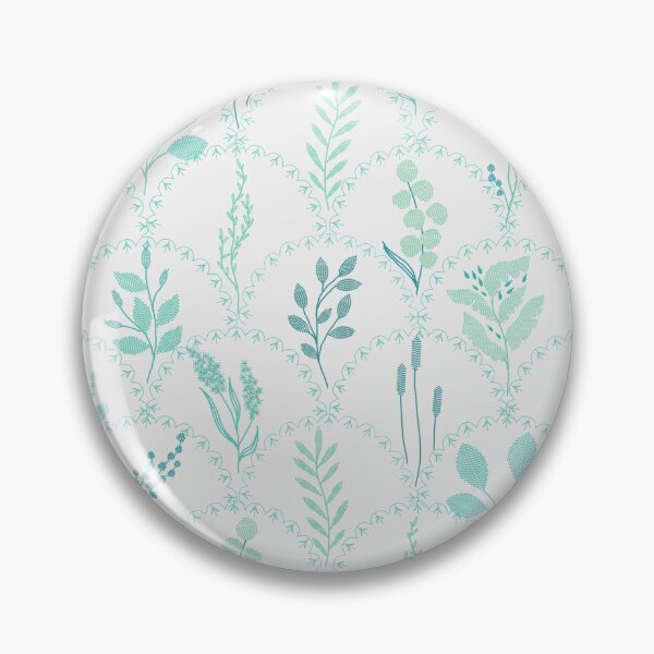 Item preview, Teal Wildflowers Cross-stitch Scallop designed and sold by Valerie Englehart.