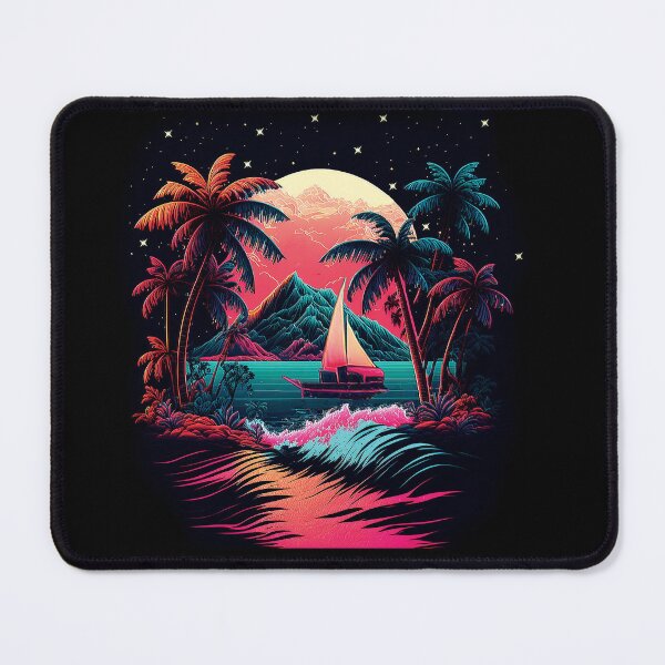 Item preview, Dark neon island ocean#4 designed and sold by FunArt4You.