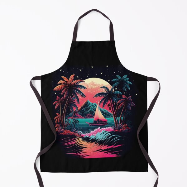 Item preview, Dark neon island ocean#4 designed and sold by FunArt4You.