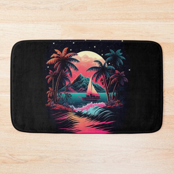 Item preview, Dark neon island ocean#4 designed and sold by FunArt4You.