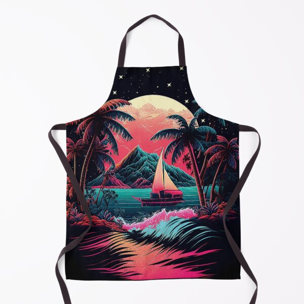 Item preview, Dark neon island ocean#4-1 designed and sold by FunArt4You.