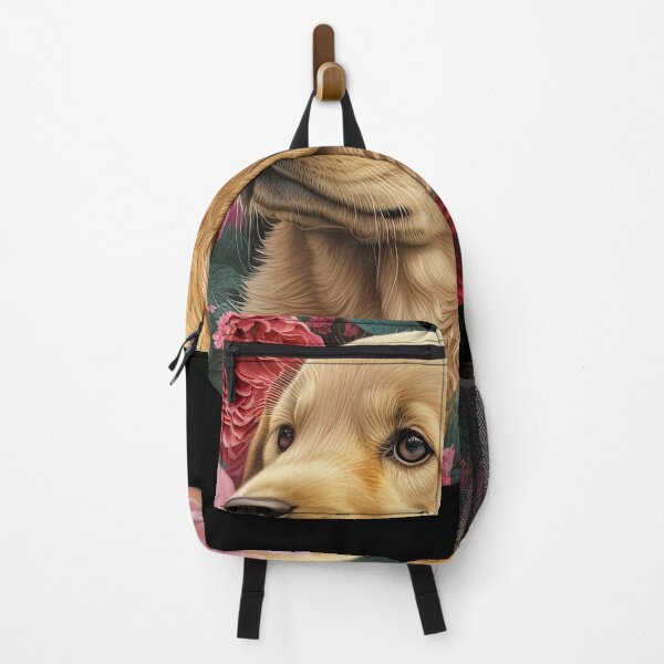 Item preview, Cute Golden Retriever Dog Valentines Gift, Sweet Anniversary Present For Dog Lovers, Meaningful Gift, Floral Design, Cute Dog designed and sold by MorphicPrints.