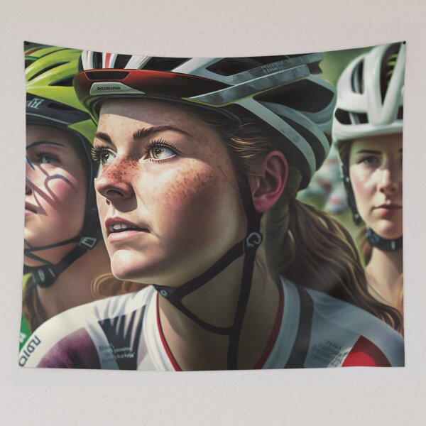 Item preview, Group of Female Cyclists #8 designed and sold by Helfrich Bicycles.