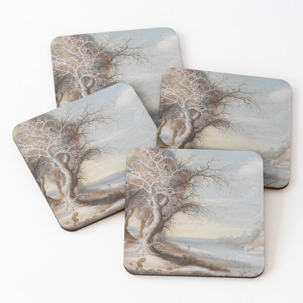 Item preview, Winter scenery -  A winter landscape with woodcutter by Gijsbrecht Leytens designed and sold by AR-shop.